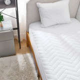 Cotton-Top Twin XL Mattress Pad - Waterproof