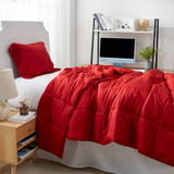 Menopleasing - Coma Inducer Twin XL Cooling Comforter Set - Barbados Cherry