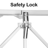 Dorm 4-Tier Folding Storage Shelf - White