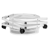 Dorm 3-Tier Round Rolling Storage Cart - White