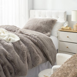 1250 Chunky Bunnies - Coma Inducer® Oversized Comforter Set - Taupewood