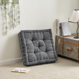Rainha® - Classic Tufted College Cushion - Dark Gray