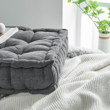 Rainha® - Classic Tufted College Cushion - Dark Gray