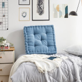 Rainha® - Classic Tufted College Cushion - Smoke Blue