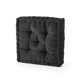 Rainha® - Classic Tufted College Cushion - Black