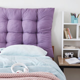 Rainha - Puffy Tufted College Headboard - Purple Dusk