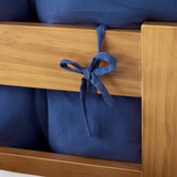 Rainha - Puffy Tufted College Headboard - Royal Navy Blue