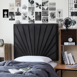 Tavira AllureÂ® College Dorm Headboard - Sunrise Panel - Velvety Black