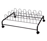SuprimaÂ® Underbed Shoe Holder with Wheels - Black