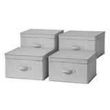 TUSK® Jumbo Storage Box 4-Pack - Alloy