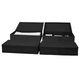 TUSK® Underbed Folding Box 4-Pack - Black