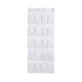Hanging Over-The-Door Shoe Pockets - TUSK® College Storage - White