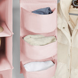 TUSK® 3-Piece College Closet Set - Rose Quartz (Hanging Shelves Version)