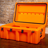 The Iron Brick® Trunk - STRONGEST College Trunk - Orange (USA Made)