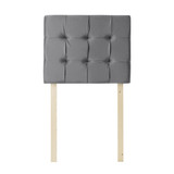 Mo' Classic College Headboard - Plush Velvet Gray
