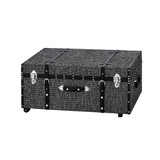 Texture® Brand Trunk - Black Threaded White