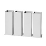 Carbon Steel Bed Risers - White
