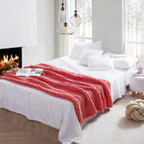 Cozy PotatoÂ® Chenille Chunky Knit Twin XL Bed Blanket - Desert Rose
