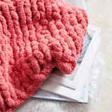 Cozy PotatoÂ® Chenille Chunky Knit Twin XL Bed Blanket - Desert Rose