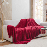 Cozy PotatoÂ® Crazy Messy Plush Twin XL Bed Blanket - Sun-Dried Tomato