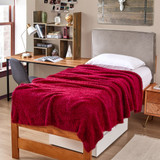 Cozy PotatoÂ® Crazy Messy Plush Twin XL Bed Blanket - Sun-Dried Tomato