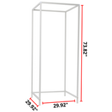 Don't Look At MeÂ® - Portable Changing Room Divider - White Frame