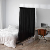 Don't Look At Me® - Privacy Room Divider - Basics Extendable - Black Frame