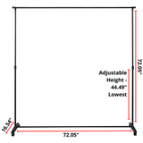 Don't Look At Me® - Privacy Room Divider - Basics Extendable - Black Frame