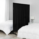 Don't Look At MeÂ® - Expandable Privacy Room Divider - Black Frame