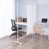 Don't Look At MeÂ® - Simplified Privacy Room Divider - White Frame