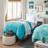 COZY THICK COMFORTER - AQUA