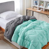 Yucca/Pewter Reversible Twin XL Comforter