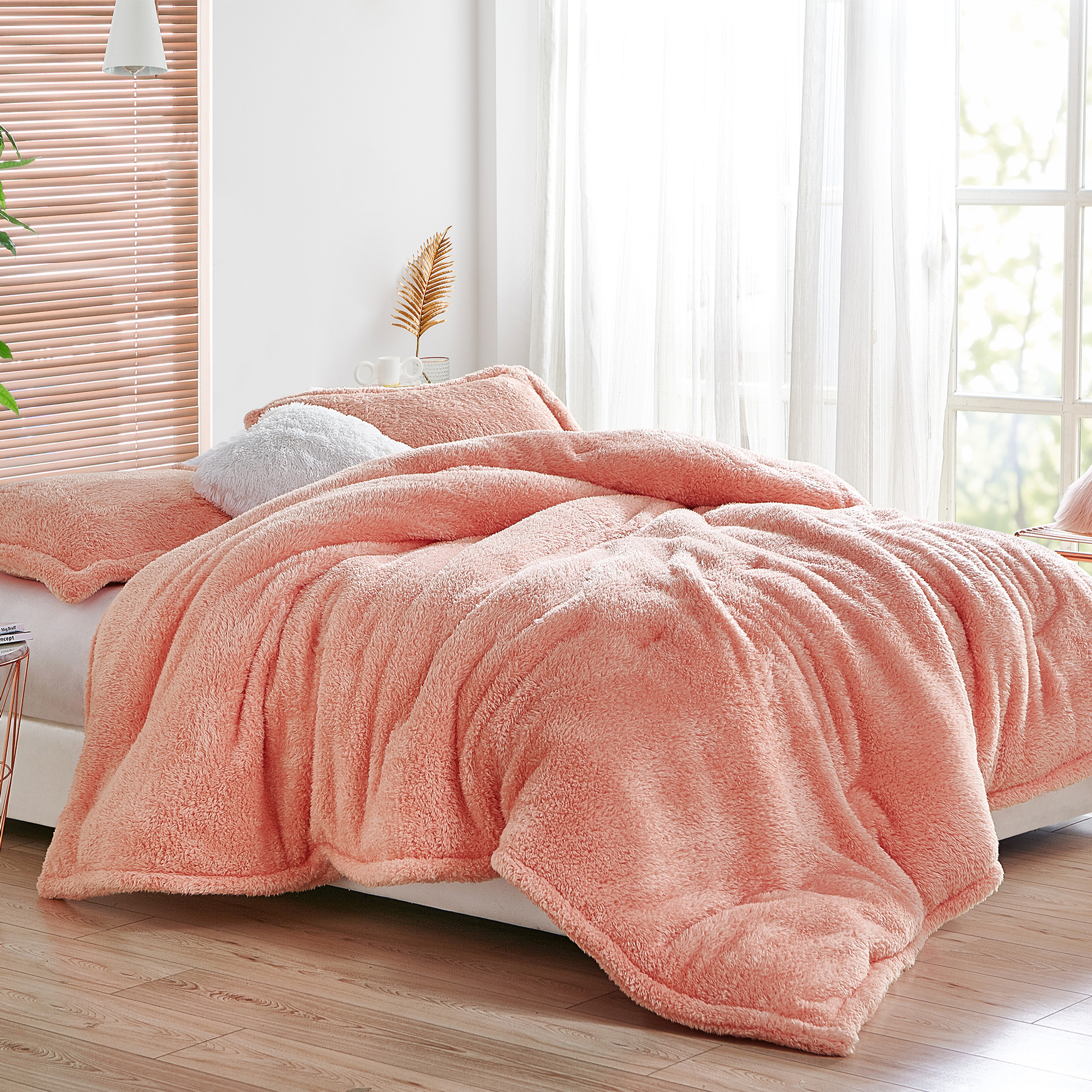 Pretty Pink Twin Oversized Bedspread New Plush Coma Inducer Extra Large  Twin Bedding Set