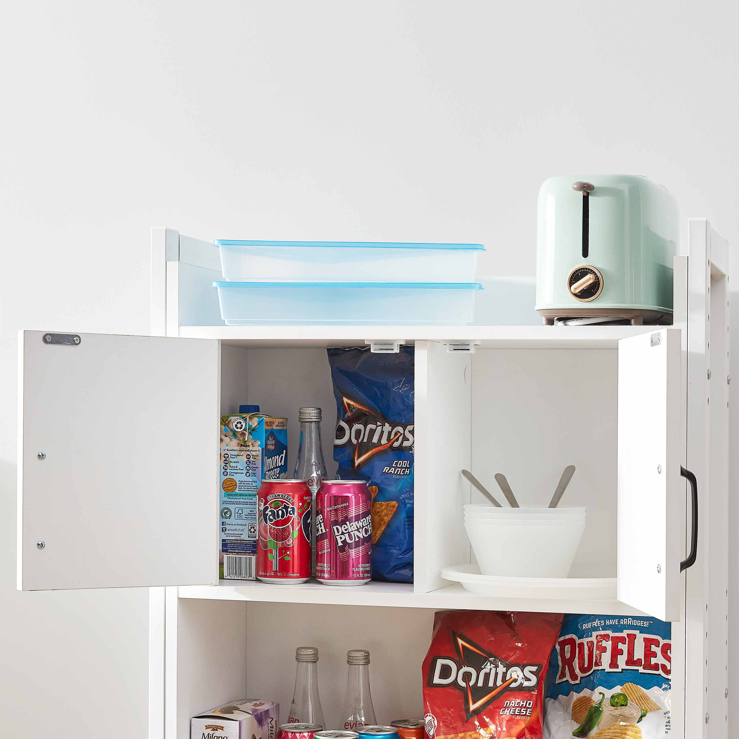 DORM HUTCH - OVER THE FRIDGE ORGANIZER - WHITE