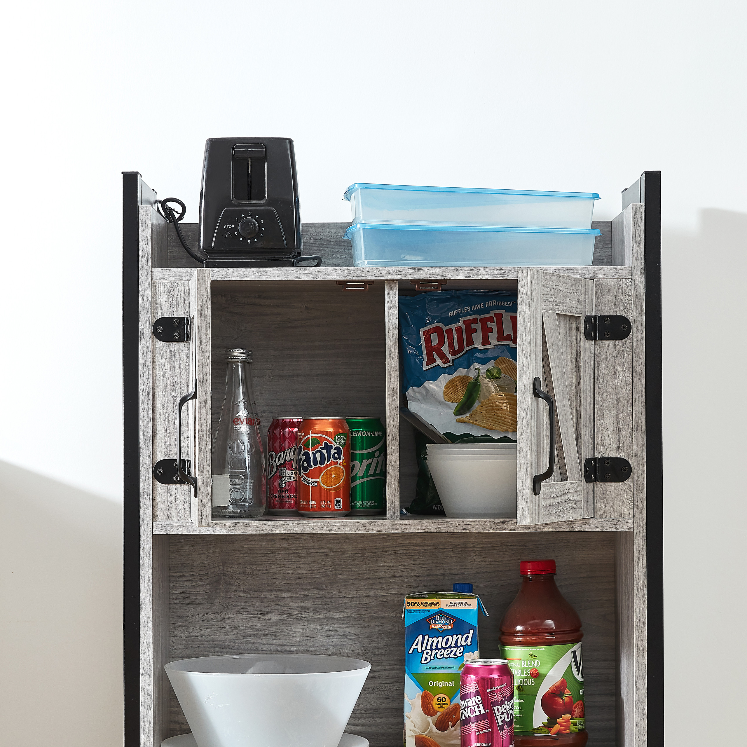 Yak About It Dorm Hutch - Over the Fridge Organizer - White