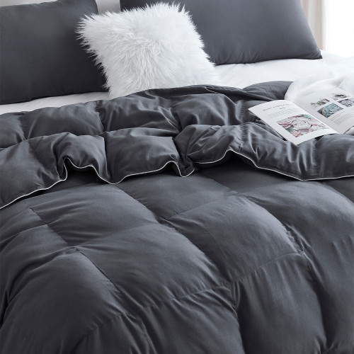 SnorzeÂ® Cloud Comforter - Coma InducerÂ® - Twin XL in Faded Black