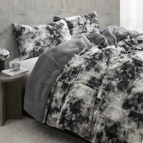 Midnight Snowfall - Coma Inducer® Twin XL Comforter - Black and White