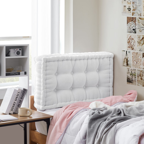 Rainha - Ultra Thick Tufted College Headboard - Pure White