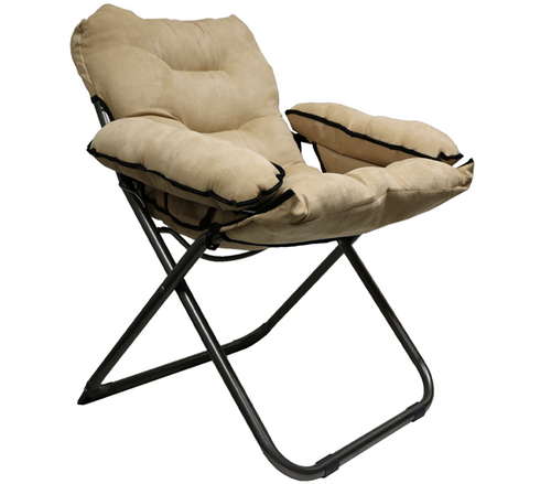 College Club Dorm Chair - Plush & Extra Tall - Tan