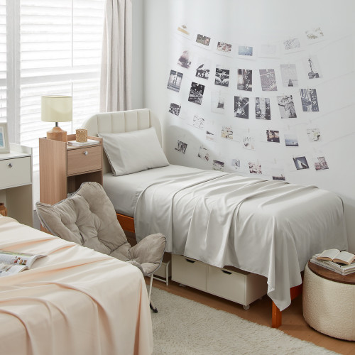 COMFY TWIN XL COLLEGE SHEETS - ANTARCTICA GRAY