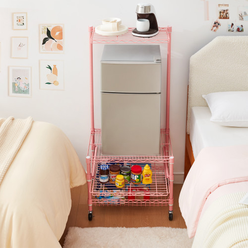 Suprima Portable Mini Fridge Organizer - Pink