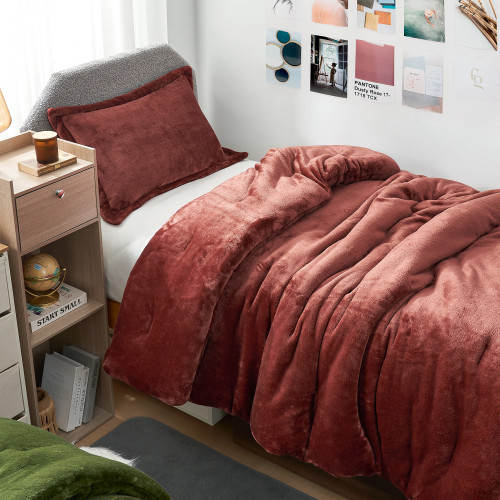 Me Sooo Comfy - Coma Inducer Twin XL Comforter Set - Roasted Russet