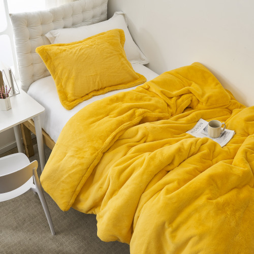 Love Thick - Chunky Bunny Coma Inducer® Twin XL Comforter Set - Saffron Oranges