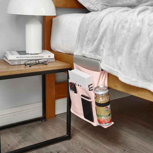 Bedside Caddy - TUSK® College Storage - Rose Quartz