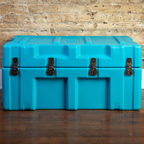 The Iron Brick® Trunk - STRONGEST College Trunk - Aqua (USA Made)