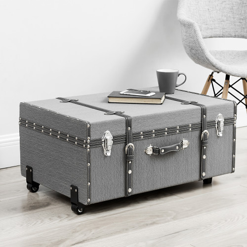 Texture® Brand Trunk - Dark Gray Stripe