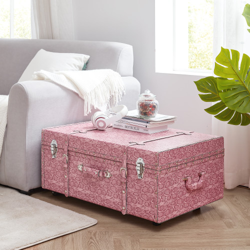 Texture® Brand Trunk - Pink Snakeskin