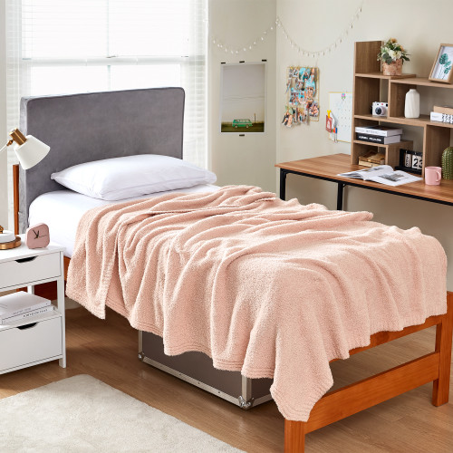 Cozy PotatoÂ® Comfort Couch Twin XL Bed Blanket - Peach