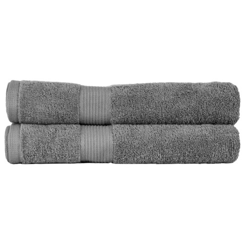 Antimicrobial College Towel 2-Pack - 100% Cotton - Charcoal
