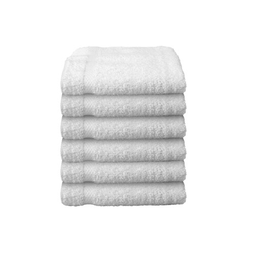 Bright White Wash Cloths, 6-Pack